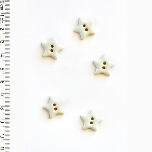L235 White Star Buttons