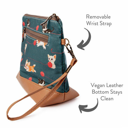 Cats & Dogs - Mini Trini Bag – Small Zippered Sock Project Bag
