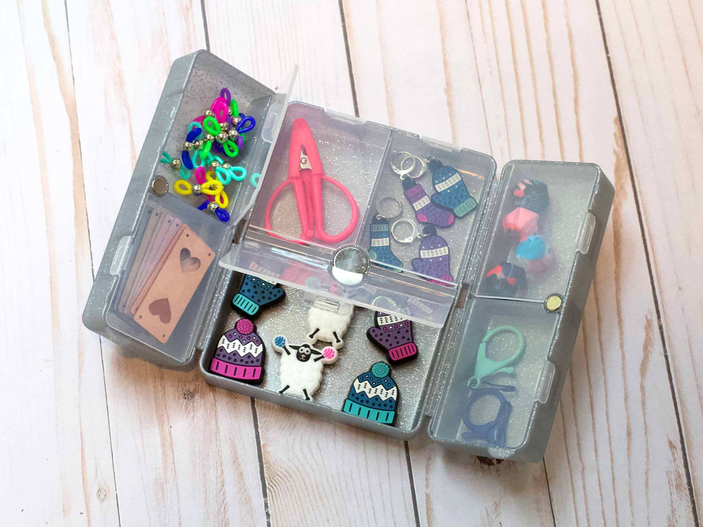 Silver *Glitter* Notion Nooks | The Ultimate On The Go Organizer