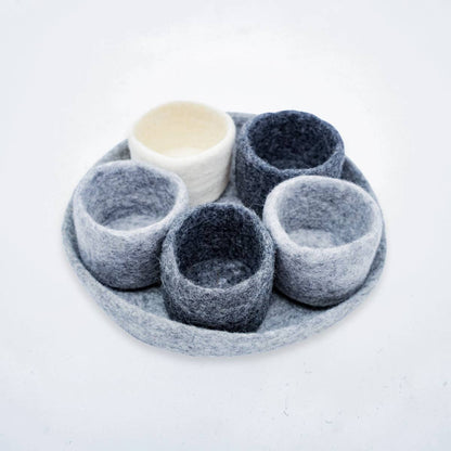 Felt Tidy Pod | Felt Organizer Tray | Felt Storage Bowls | Fibres of Life
