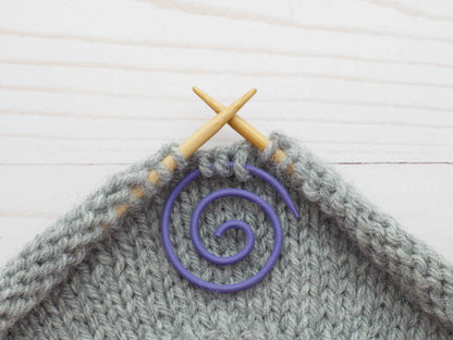 Purple Spiral Cable Needle | Knitting Notions Tools