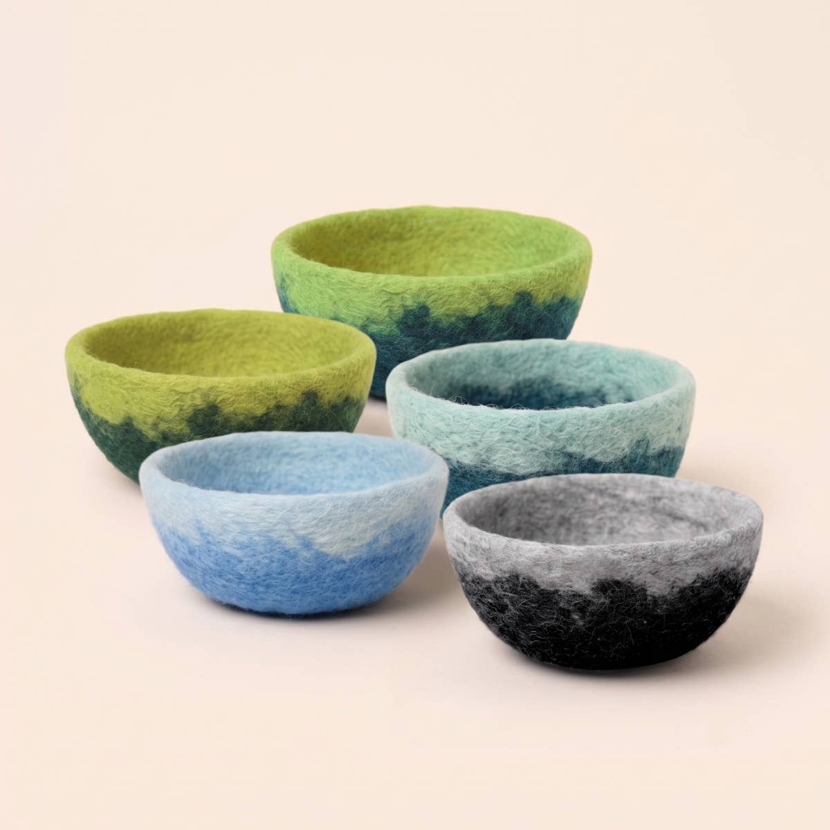 Felt Bowl - Small Ombre | Wool Yarn Bowl | Fibres of Life