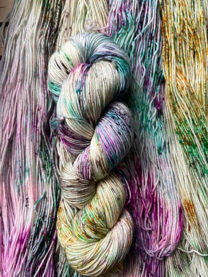 Pet Chicken Hand Dyed Yarn: Fingering