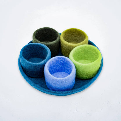 Felt Tidy Pod | Felt Organizer Tray | Felt Storage Bowls | Fibres of Life