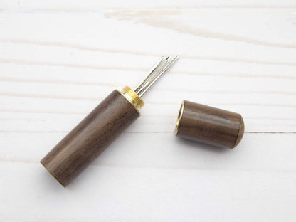 Medium Wooden Darning Needle Storage Cases Tapestry