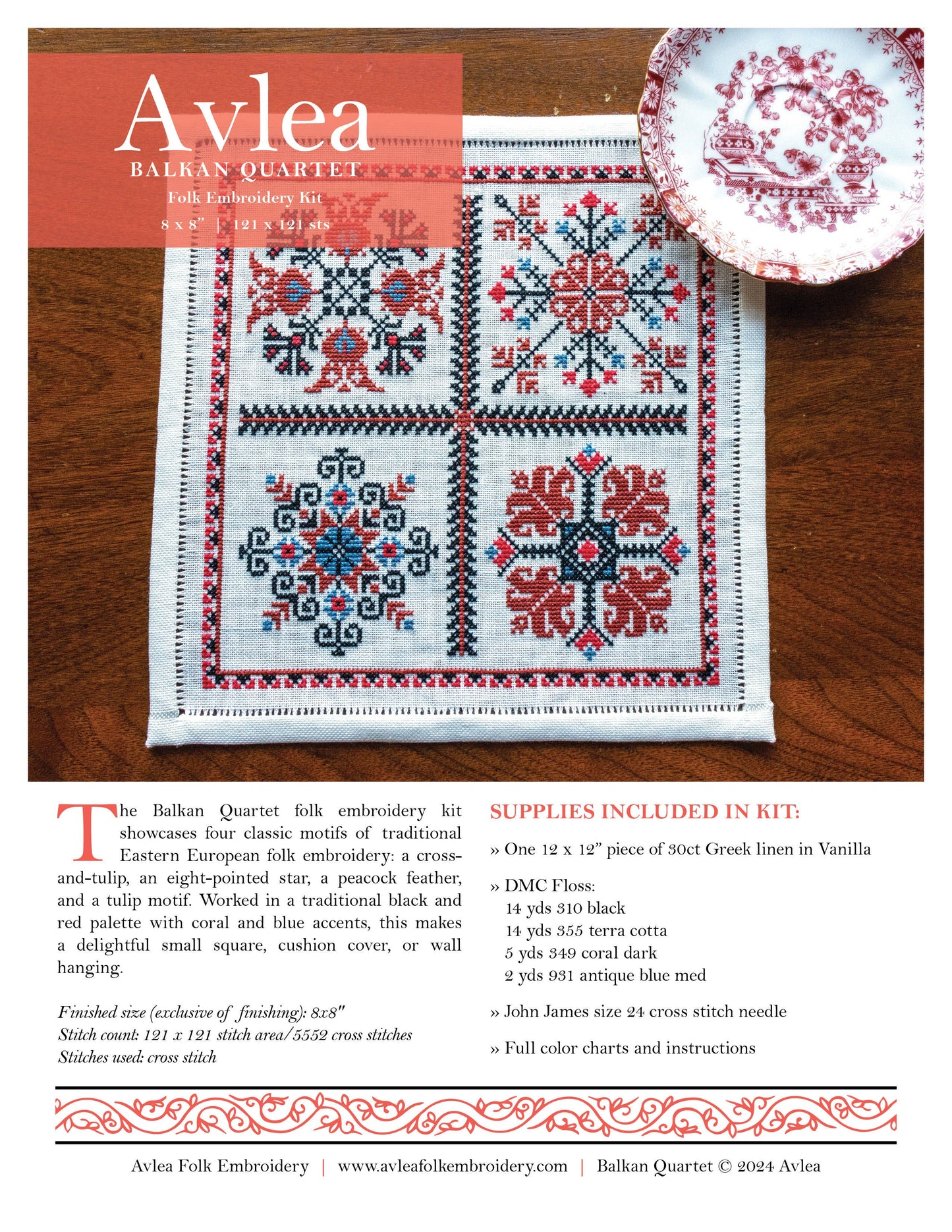 Balkan Quartet Cross stitch kit