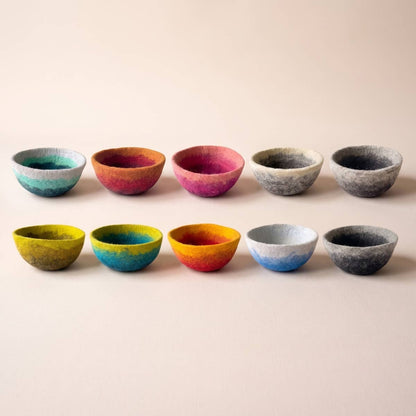 Felt Bowl - Large Ombre | Felt Yarn Bowl | Fibres of Life