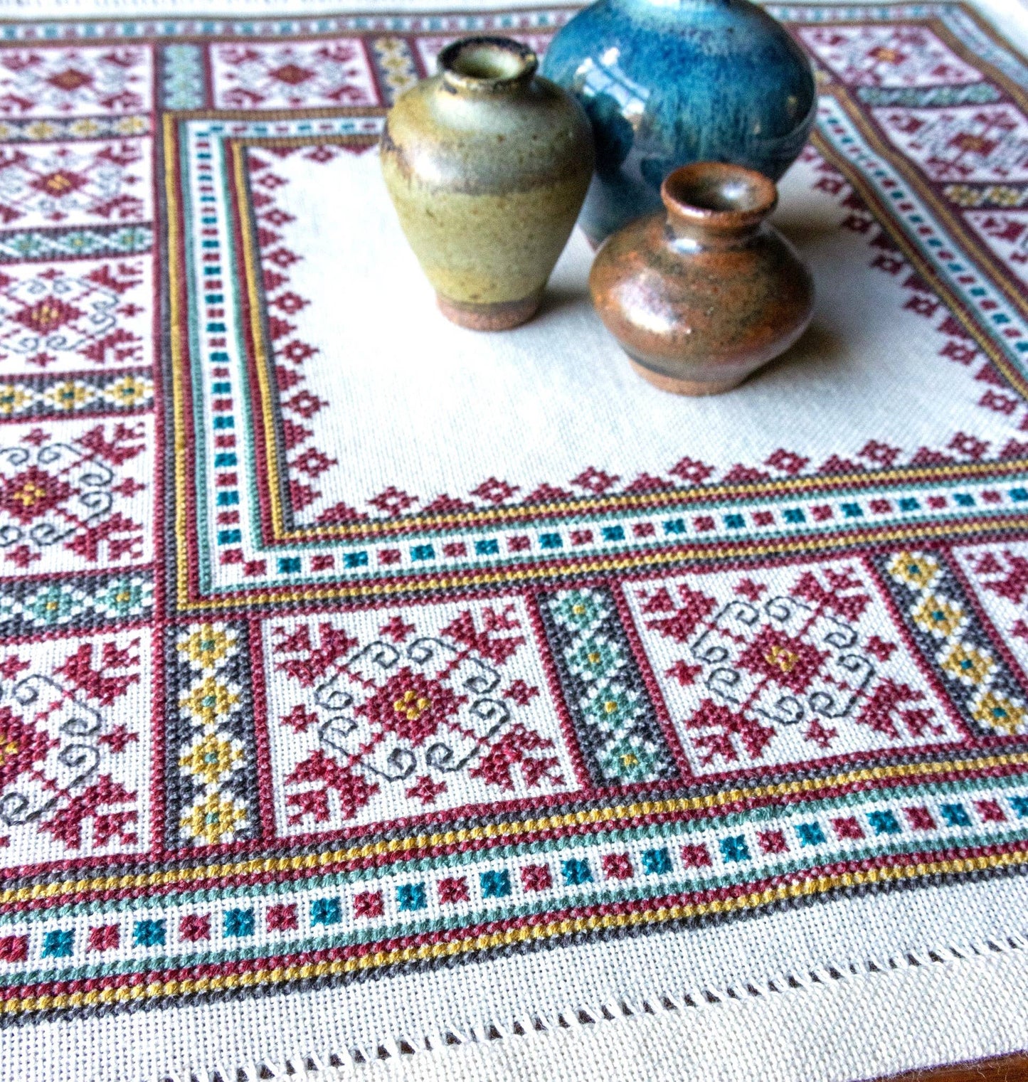 Ukrainian Tulips Cross stitch kit