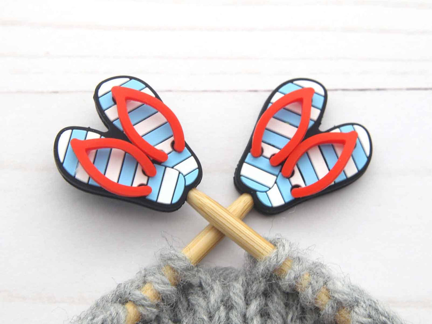 Striped Flip Flops | Stitch Stoppers