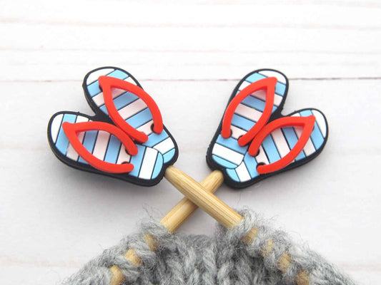 Striped Flip Flops | Stitch Stoppers