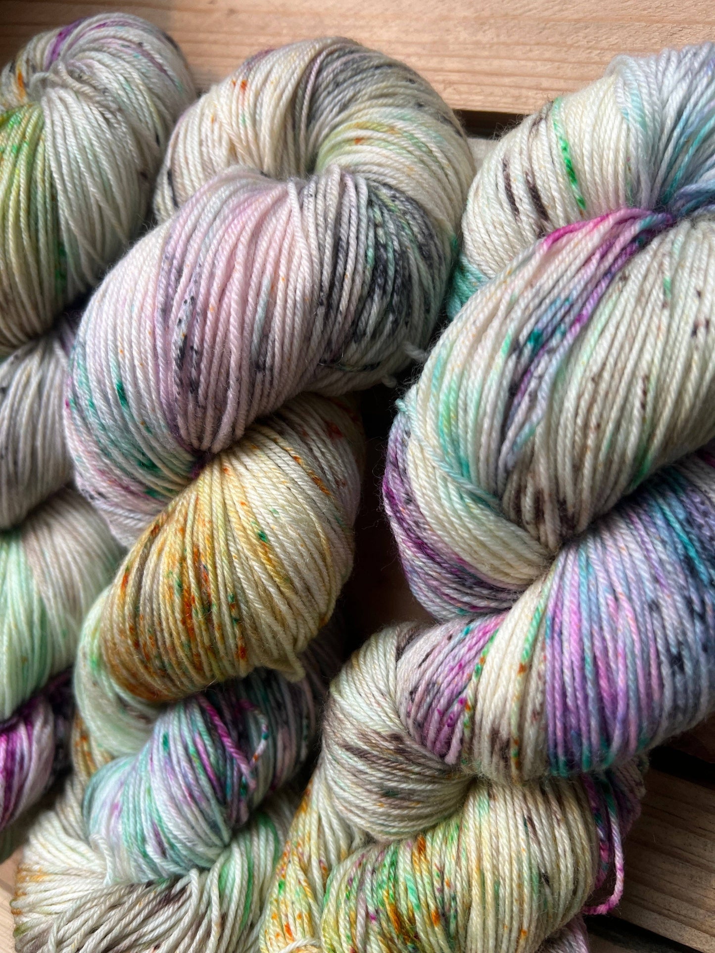 Pet Chicken Hand Dyed Yarn: Fingering