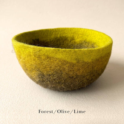 Felt Bowl - Large Ombre | Felt Yarn Bowl | Fibres of Life