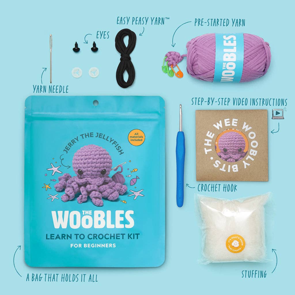 Jerry the Jellyfish Crochet Kit - The Woobles