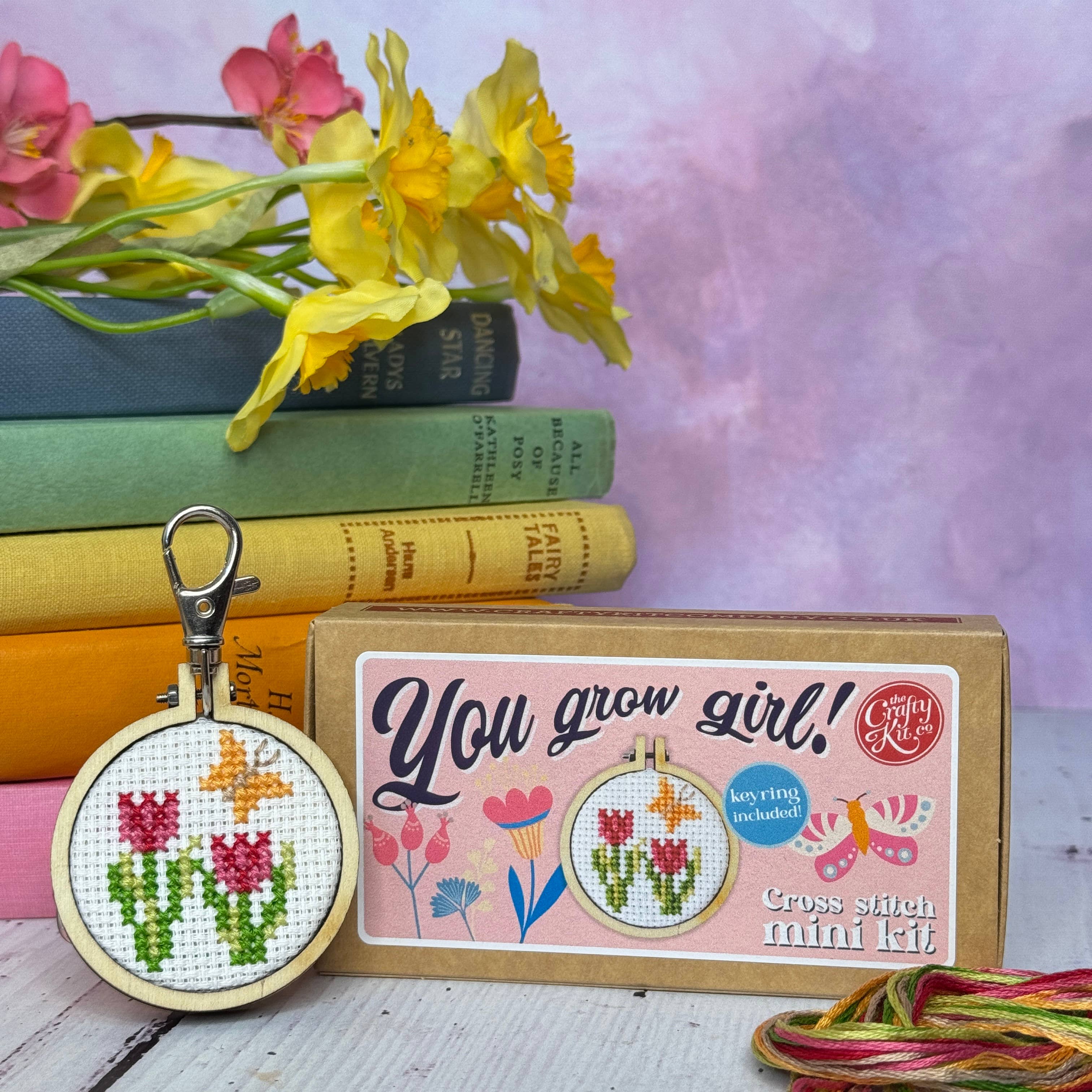 You Grow Girl! Mini Matchbox Cross Stitch Kit – Rose Yarn Co.