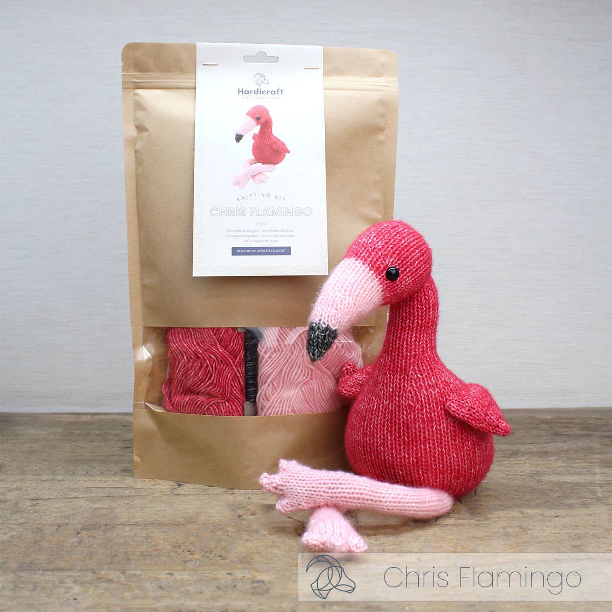 Chris Flamingo - DIY Knitting Kit