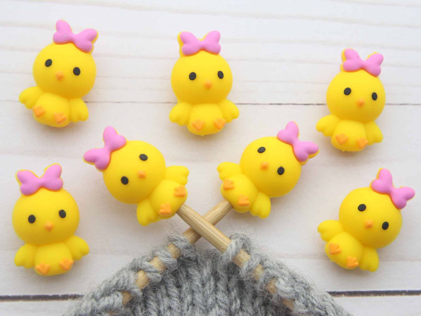 Chick With Bow | Stitch Stoppers