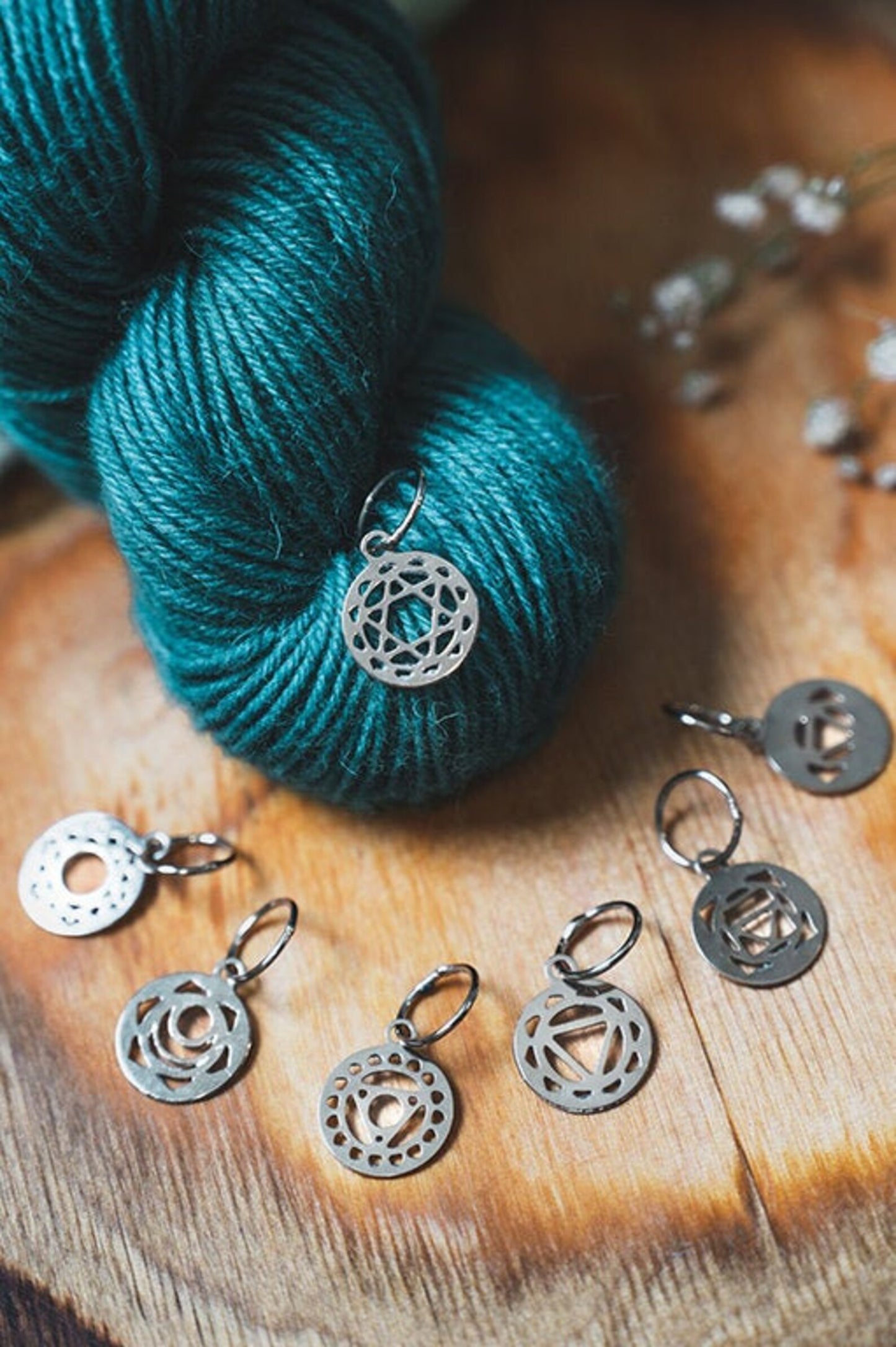 Mindful Sterling Silver Stitch Markers