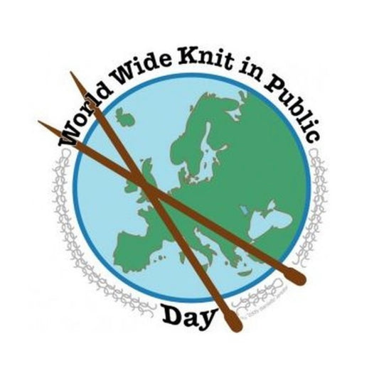 EVENT: Worldwide Knit (or Stitch!) in Public Day SATURDAY 6/13/26, 11:00am-1:00pm