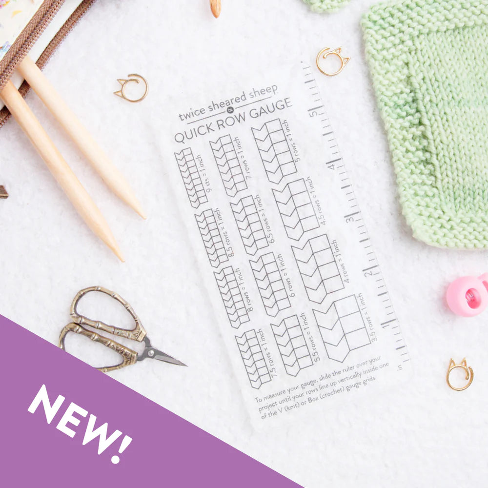 Row Ruler Quick ROW Gauge Ruler – Rose Yarn Co.