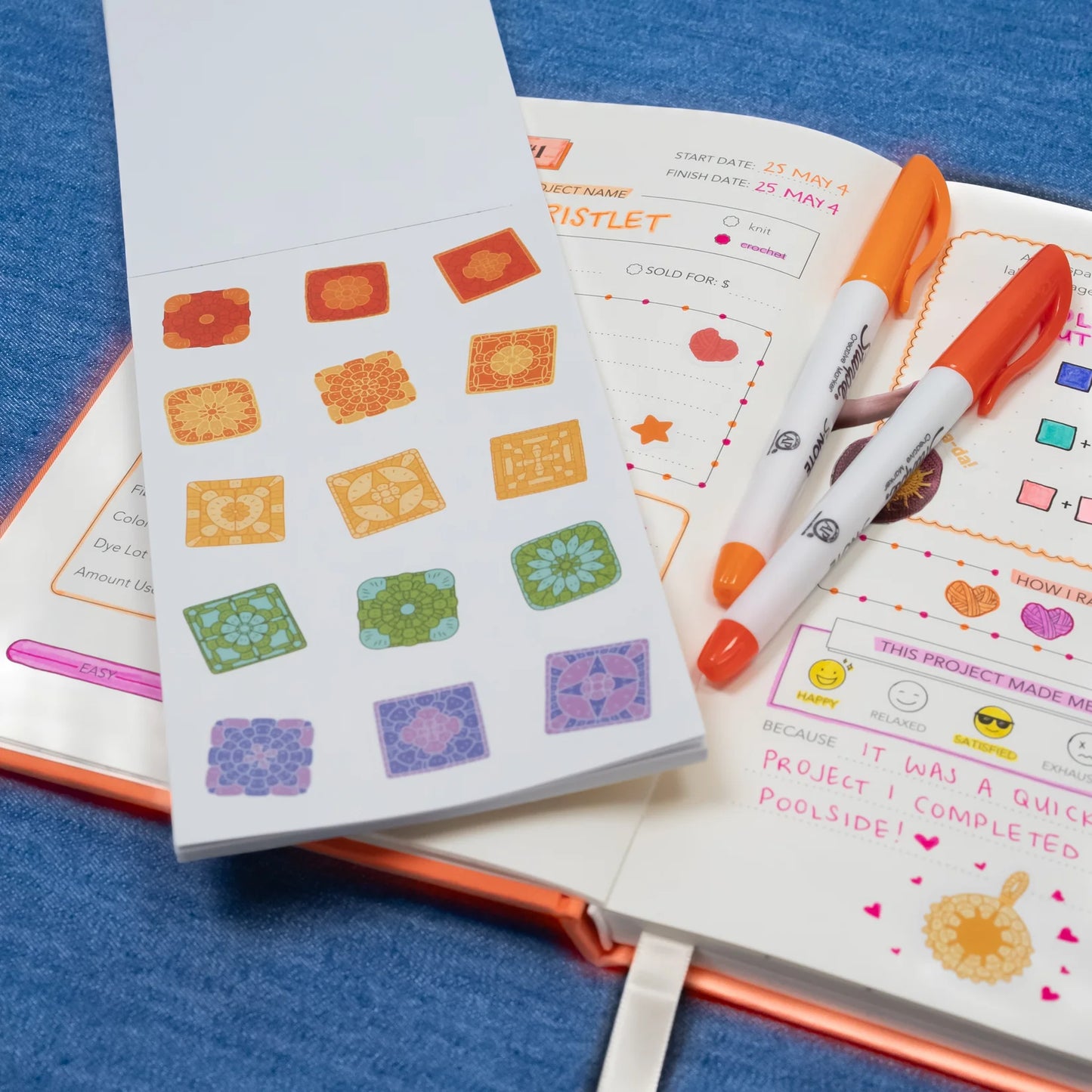 Sticker Book - Yarn is My Love Language - Summer Day Crochet