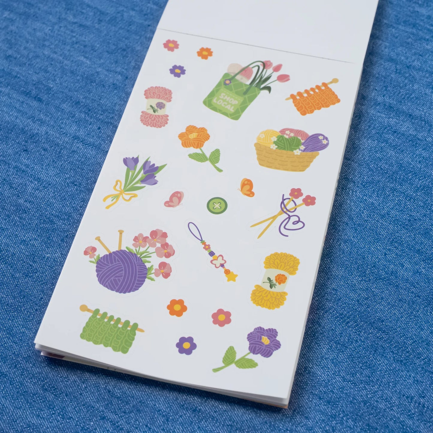 Sticker Book - Yarn is My Love Language - Summer Day Crochet