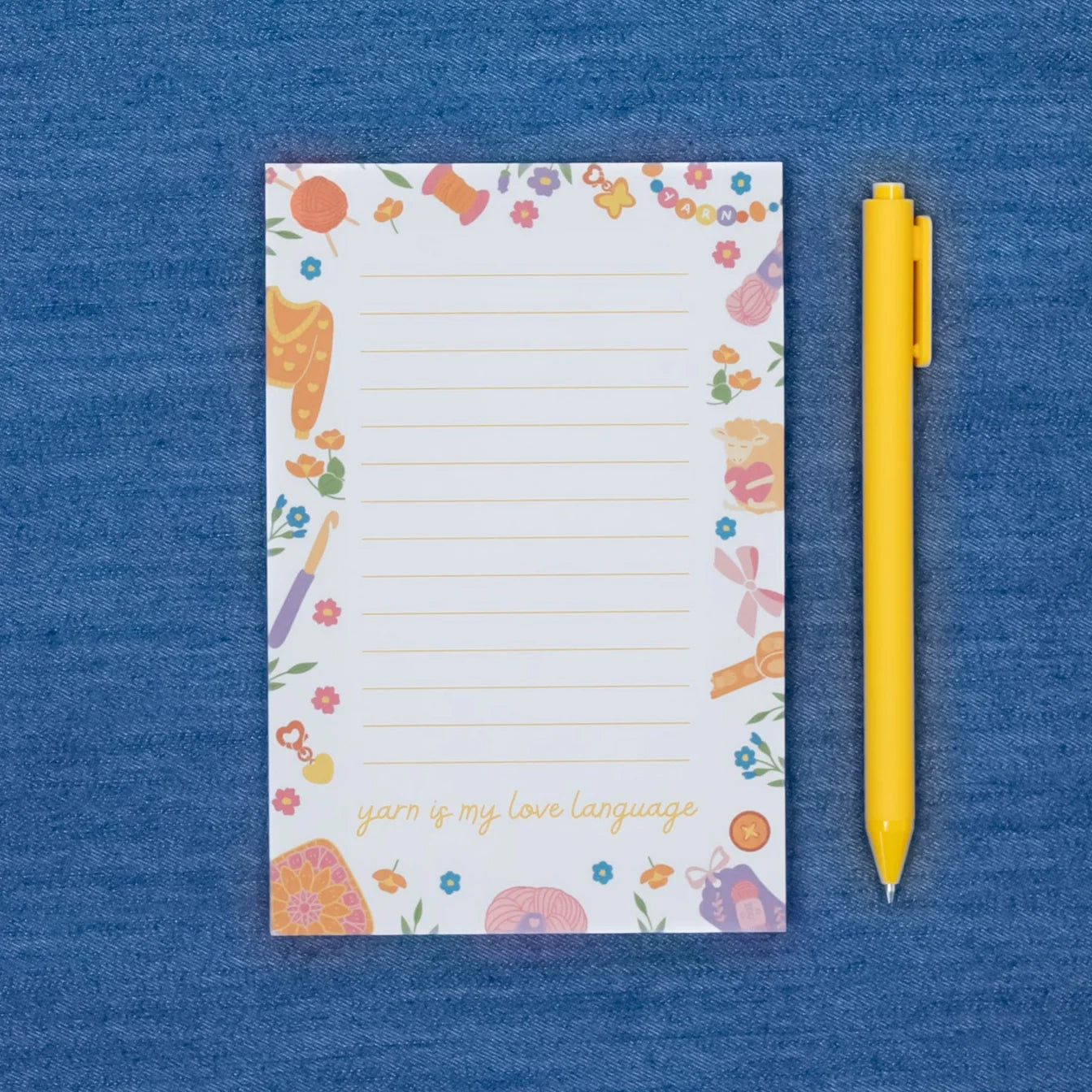 Notepad - Yarn is My Love Language by Summer Day Crochet