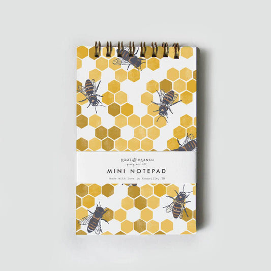 Honeybee Mini Spiral Notepad