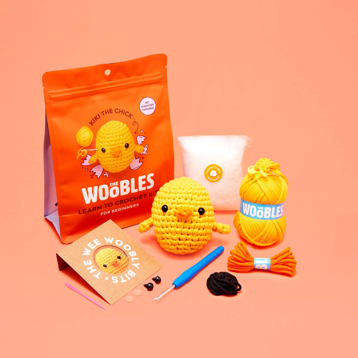 Woobles Kiki the Chick Beginner Crochet Kit
