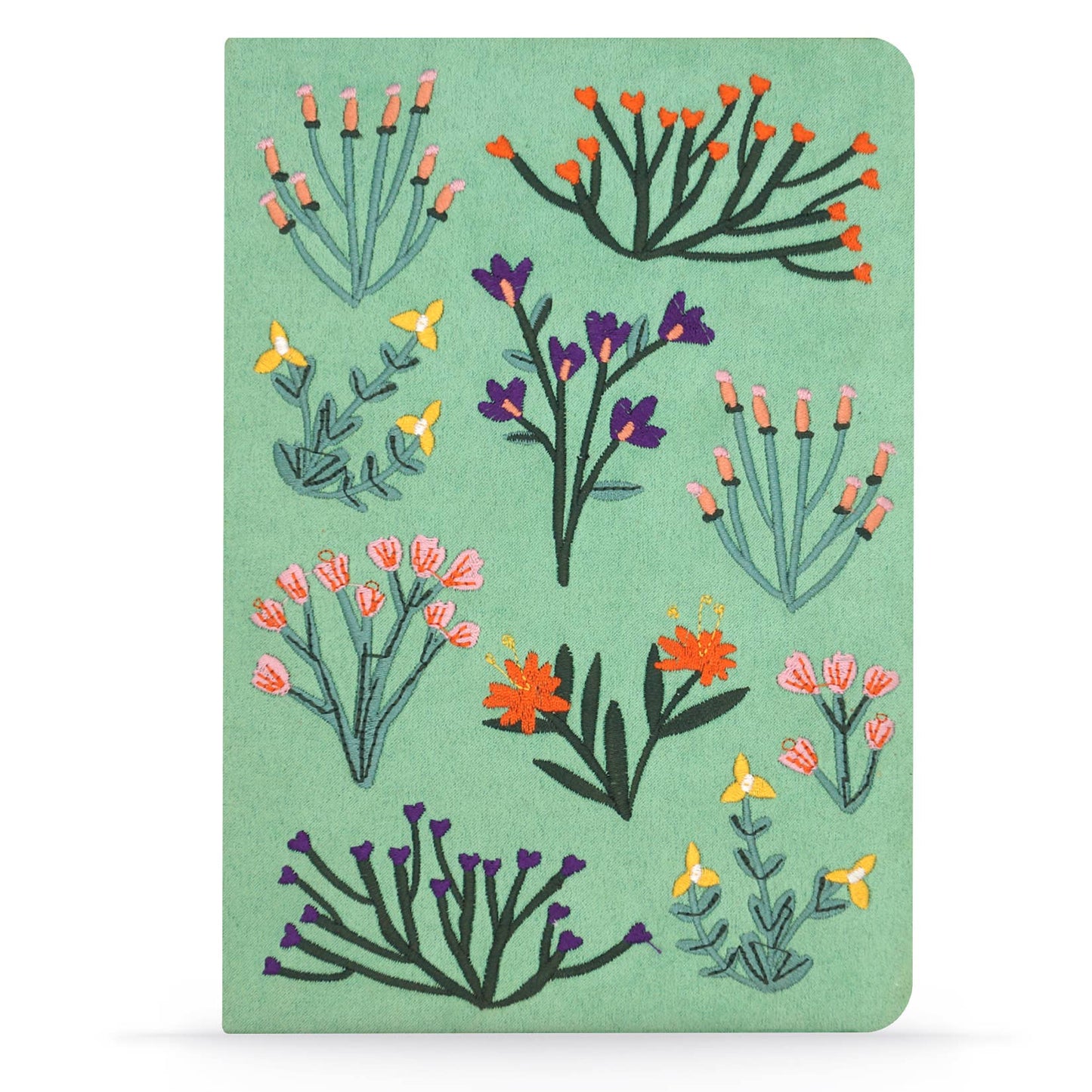 Petite Blooms Vegan Embroidered Notebook Journal
