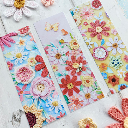 Bookmark Crochet Flowers