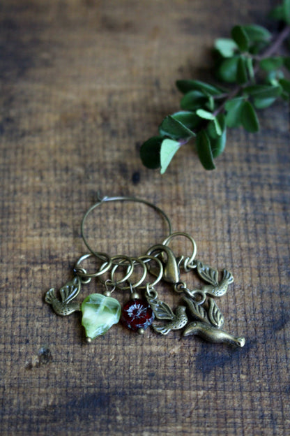 Springtime Bird Stitch Markers