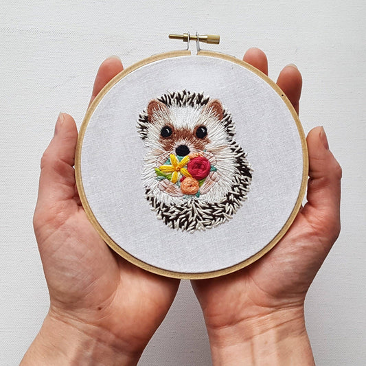 Hedgehog Embroidery Kit - Jessica Long