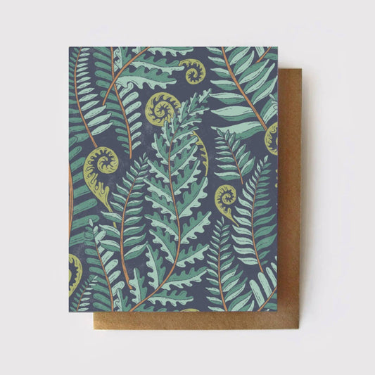 Forest Fern Greeting Card