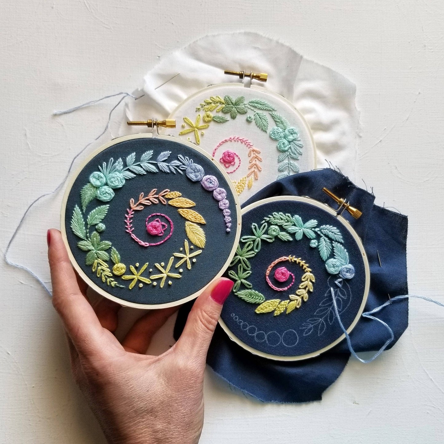 Spiral Sampler Beginner Embroidery Kit - Jessica Long
