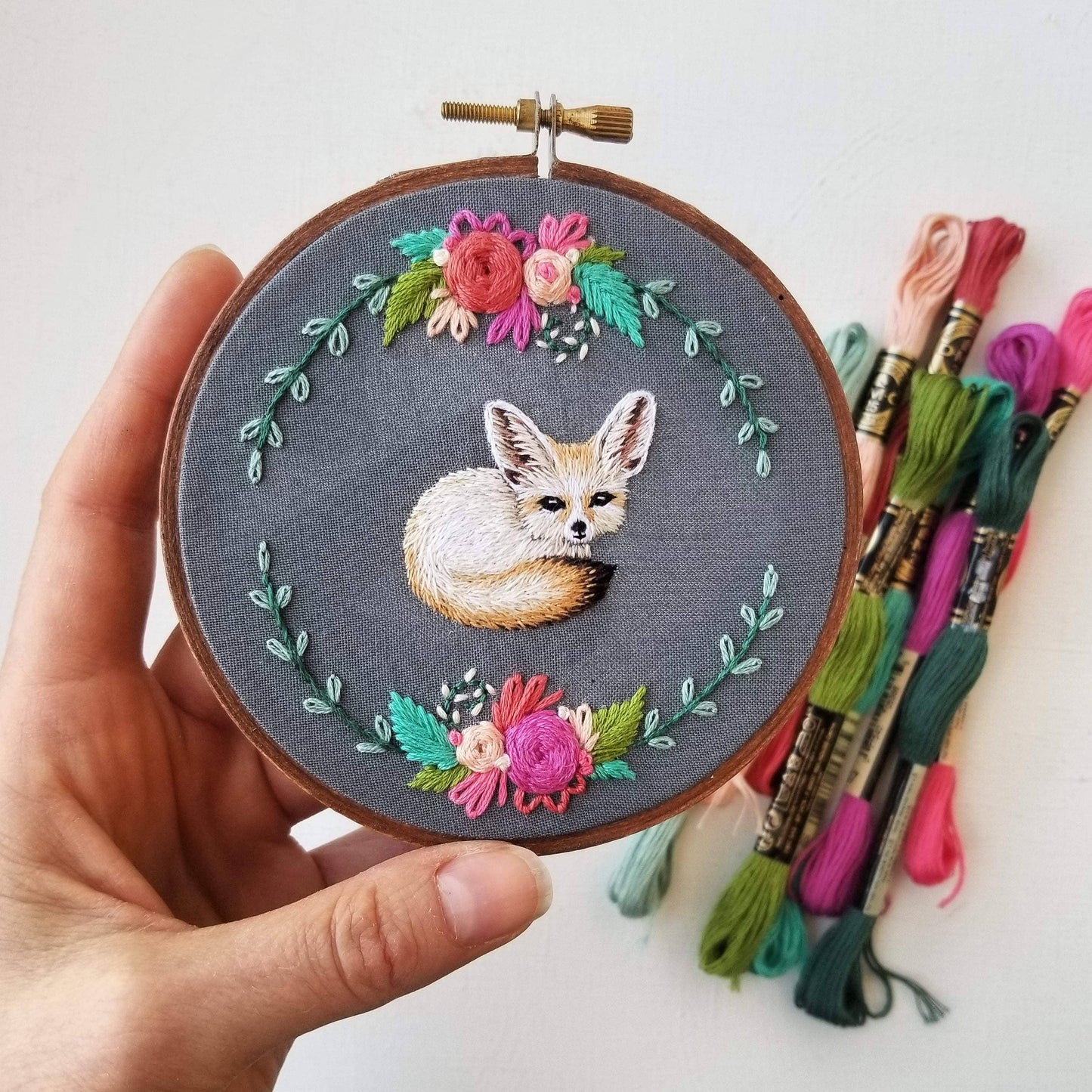 Fennec Fox Embroidery Kit - Jessica Long