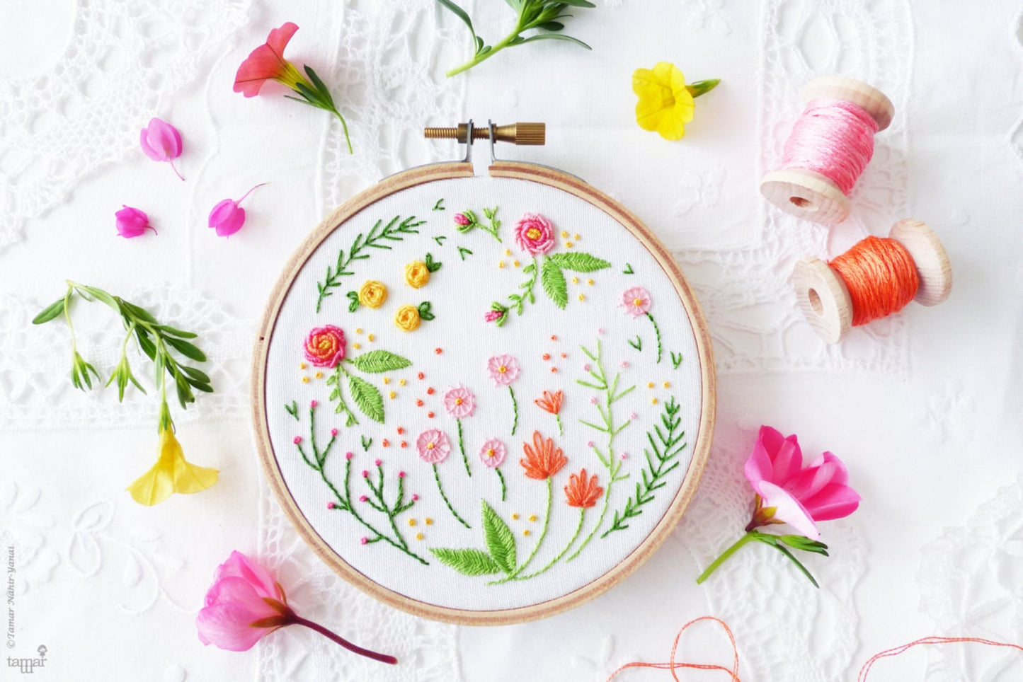 Happy Garden Embroidery Kit