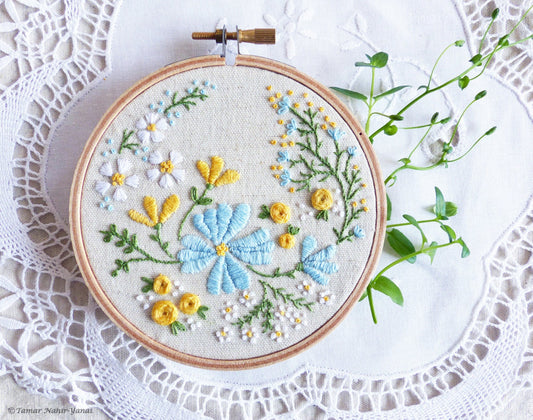 Blossoming Garden Embroidery Kit